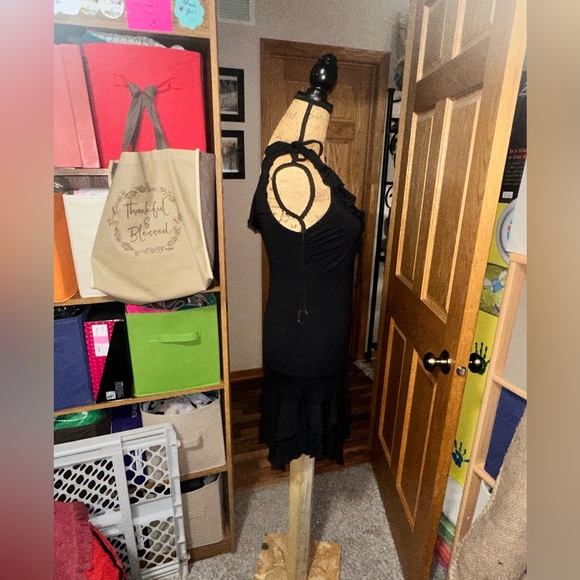 WILD FABLE RUFFLE DRESS-black 🖤 - Picture 7 of 11